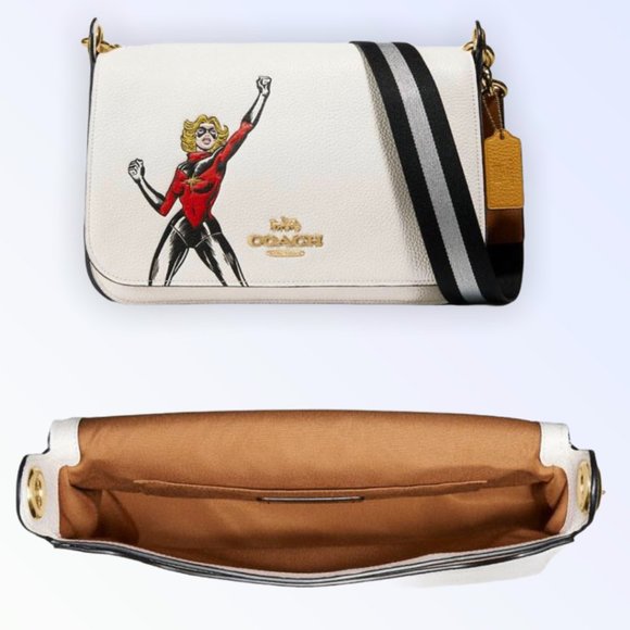 NWT Coach Marvel Jes Messenger W/ Carol Danvers Special Edition - Picture 1 of 5